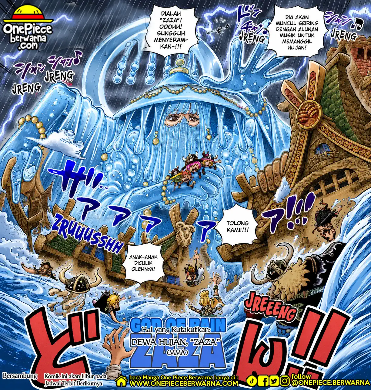 One Piece berwarna 1182 1183 1184 bahasa indonesia